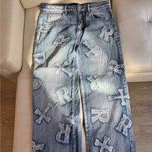 Racer Worldwide Washed Ice Patch Jeans